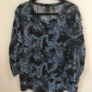 Paisley Cardigan Sweater